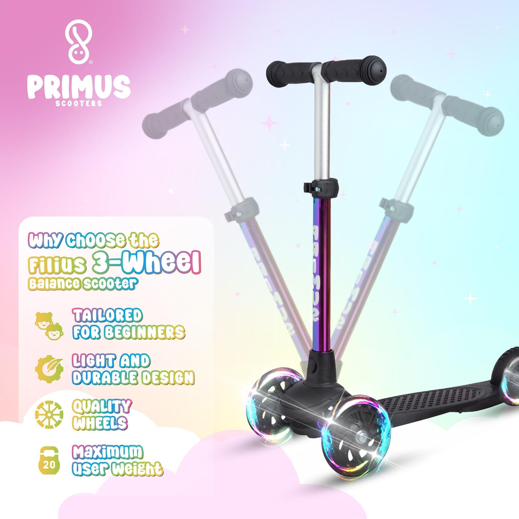 Primus Filius Trehjulet Løbehjul til Børn - Rainbow-ScootWorld.dk