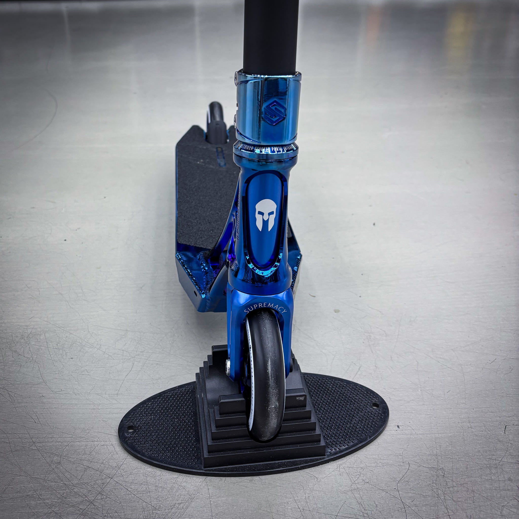 Striker Ethic 500mm Chrome Blue Custom Build - Blue/Black-ScootWorld.dk