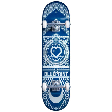 Blueprint Home Heart Komplet Skateboard - Blue/White-ScootWorld.dk