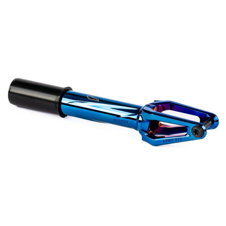 Ethic Merrow HIC V3 Løbehjul Forgaffel - Blue Chrome-ScootWorld.dk