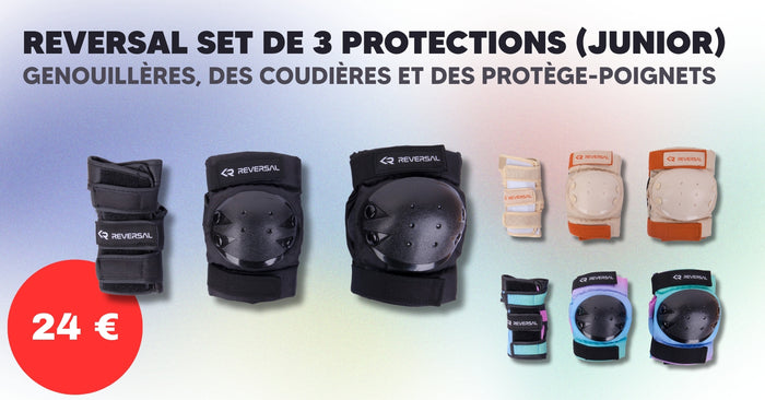 set de 3 protections junior - genoulleres, des coudieres et des protege-poignets