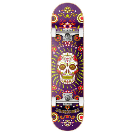 Hydroponic Mexican Komplet Skateboard - Purple Skull-ScootWorld.dk