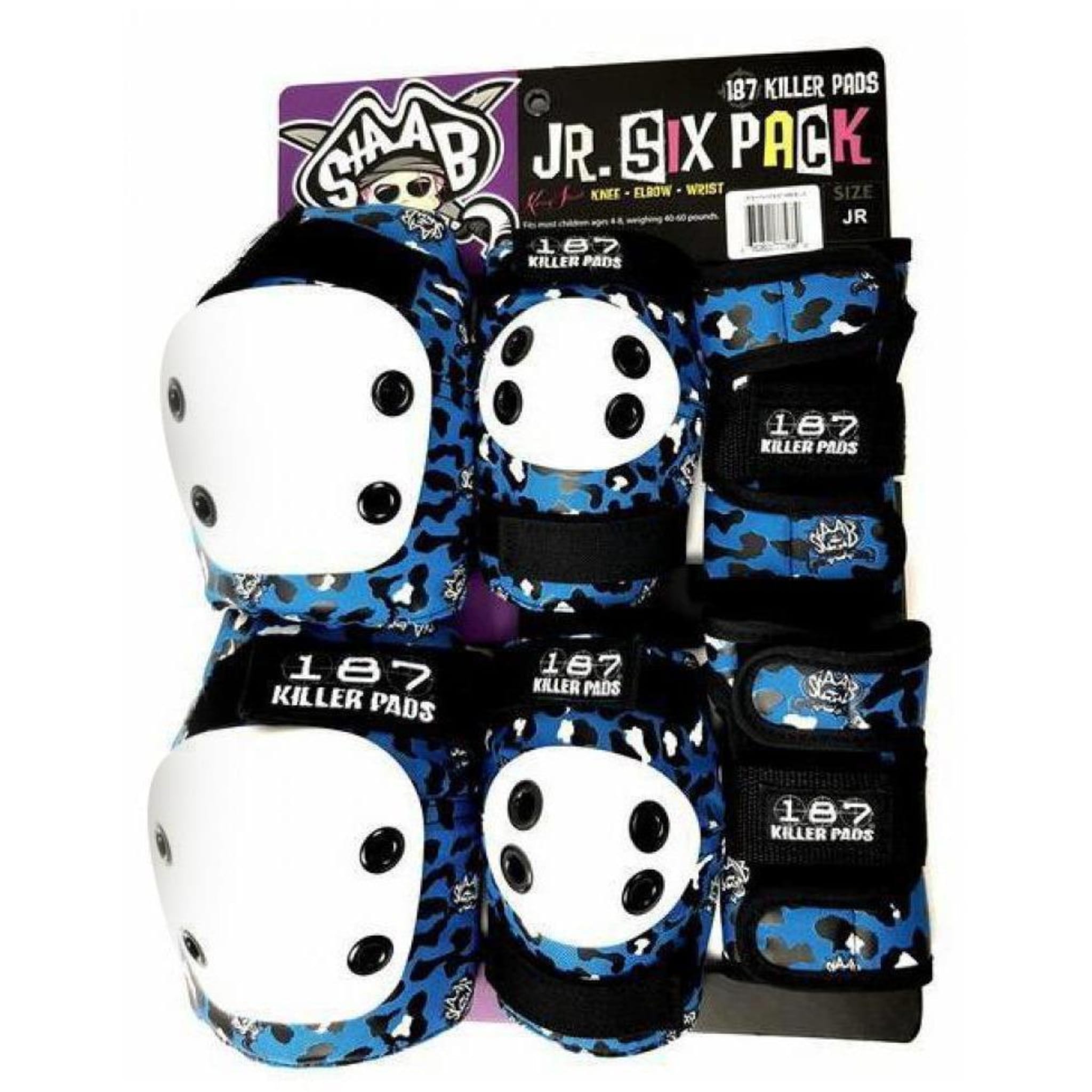 TEST PRODUCT - 187 Killer Pads Jr. 6-Pack-ScootWorld.dk