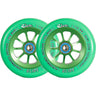 River Glide Emerald Roues Trottinette Freestyle 2-Pak - Green