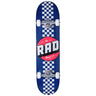 RAD Checker Stripe Skateboard Complets - Navy