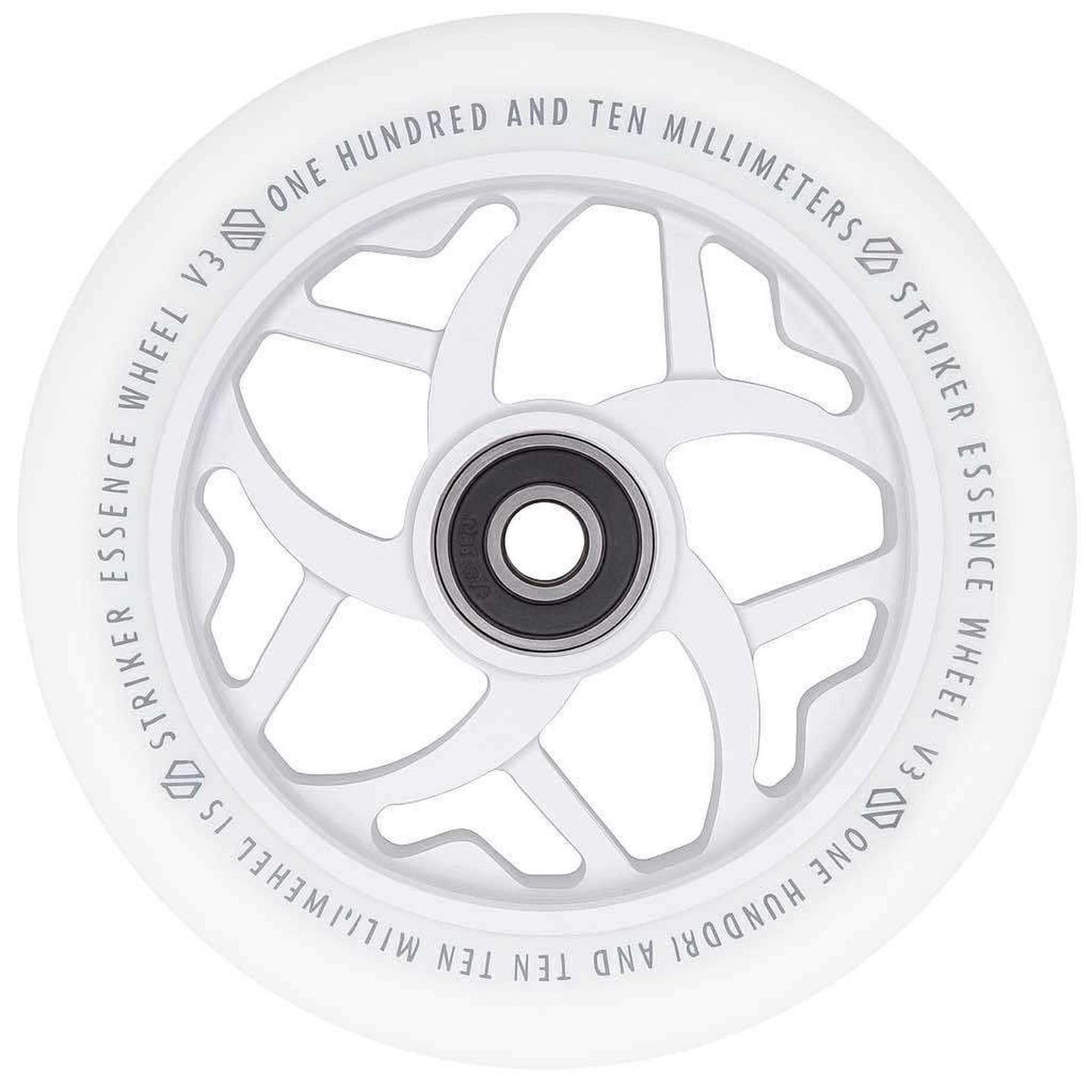 Striker Essence V3 Colorblast PU 110mm Hjul Til Løbehjul - White-ScootWorld.dk
