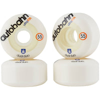 Autobahn Dual Duro Ultra Classic 97A Skateboard Hjul 4-Pak - White-ScootWorld.dk