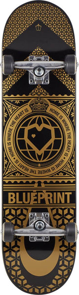 Blueprint Home Heart Skateboard Complets - Black/Gold