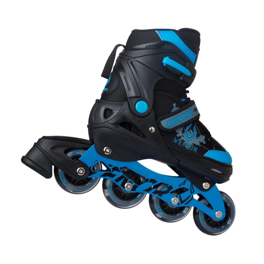 VENOR Ignite LED Inliners - Black/Blue-ScootWorld.dk