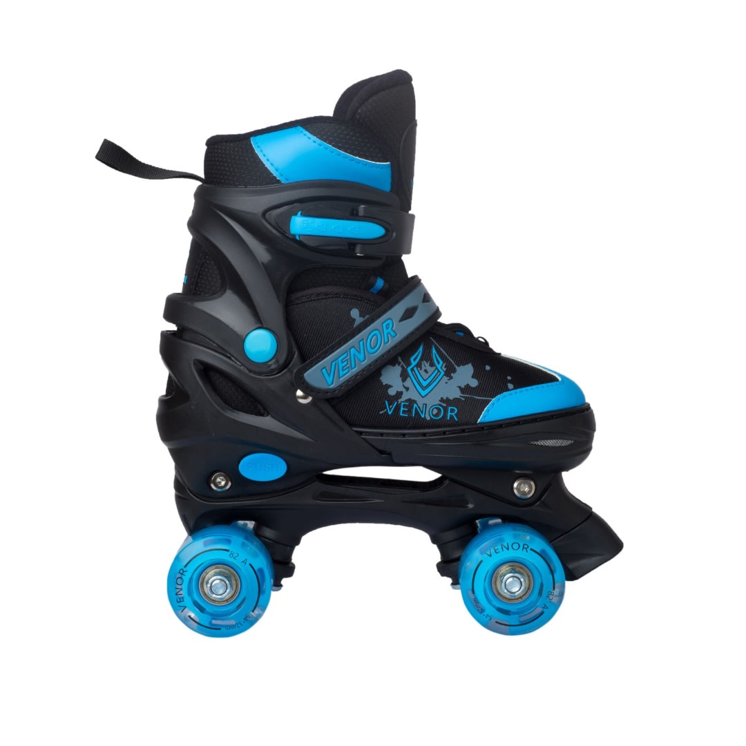 VENOR Ignite LED Side-By-Side Rulleskøjter - Black/Blue-ScootWorld.dk