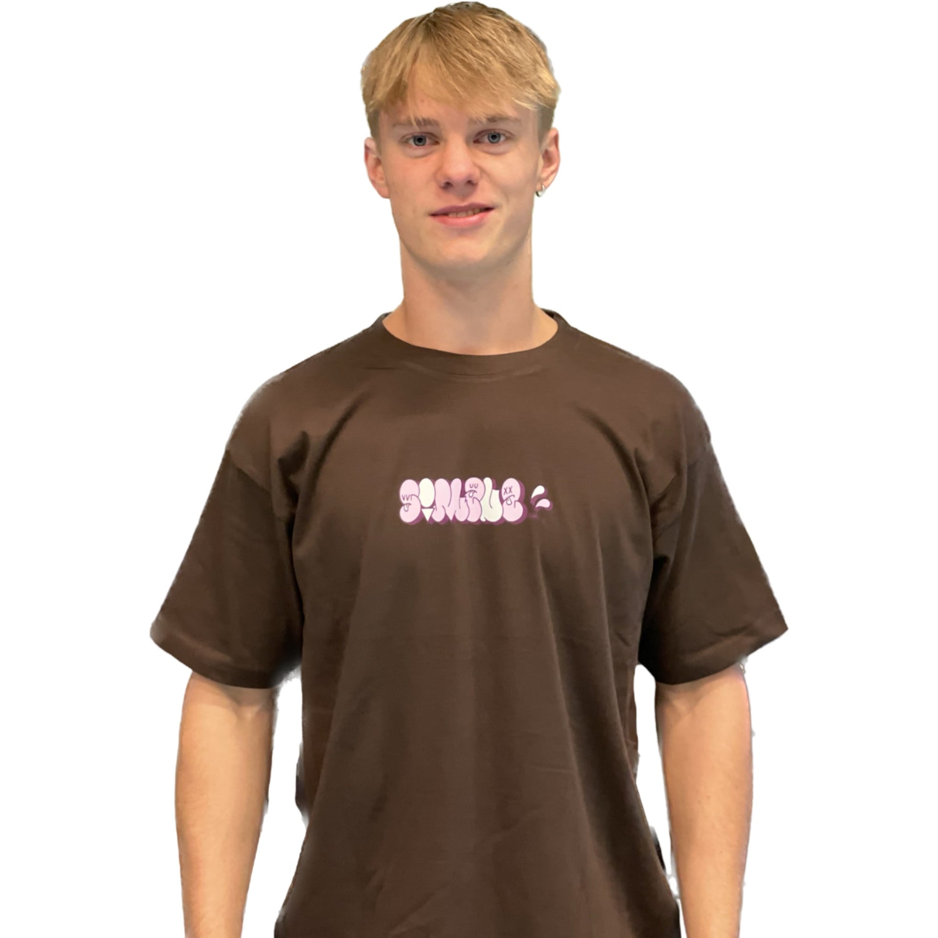 Simon Simzuz T-shirt - Marron