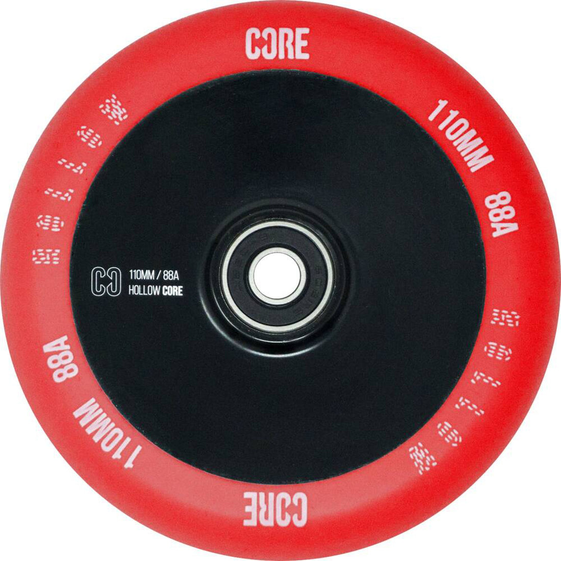 CORE Hollowcore V2 Hjul Til Løbehjul - Red/Black-ScootWorld.dk