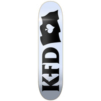 KFD Logo Flagship Skateboard Deck - White-ScootWorld.dk