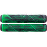 Striker Logo Poignées Trottinette Freestyle Thick - Black/Green