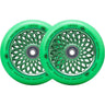 Root Lotus Roues Trottinette Freestyle 2-Pak - Radiant Green