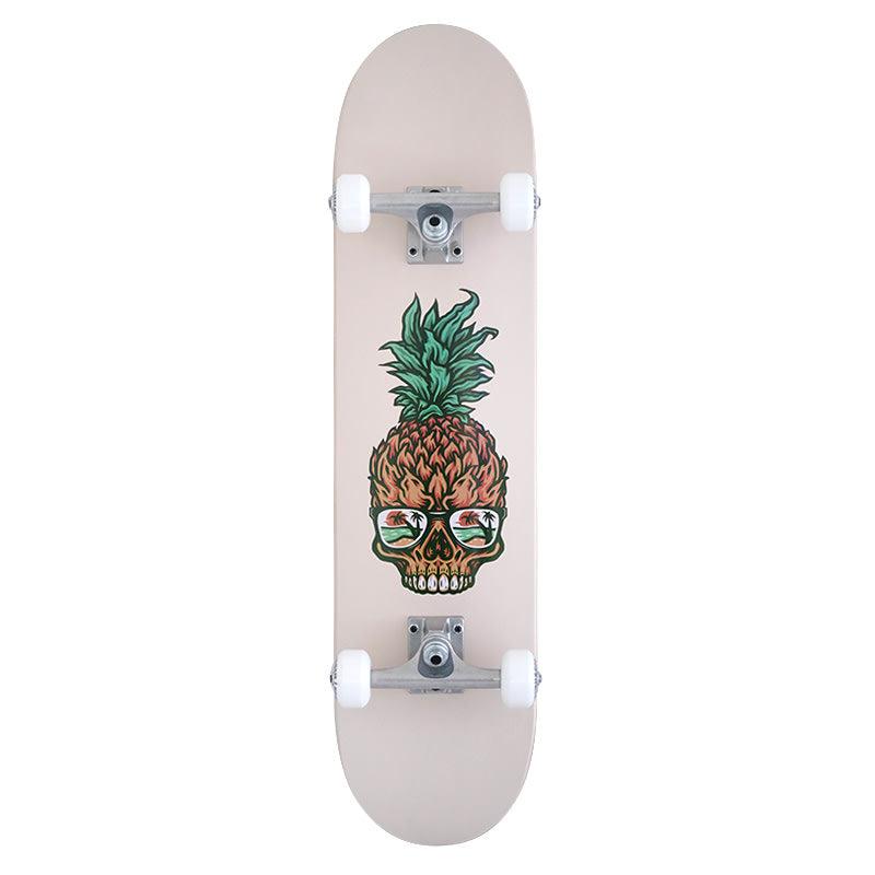 SkatenHagen Komplet Skateboard - Pineapple Skull-ScootWorld.dk